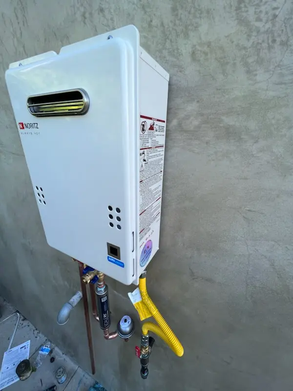 Tankless water heater installation for Indian Creek Village homes